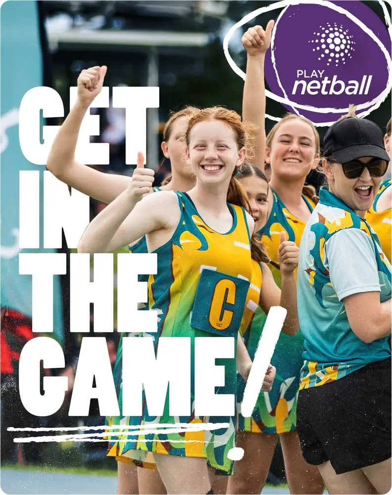 Netball Queensland Get in the Game social tile